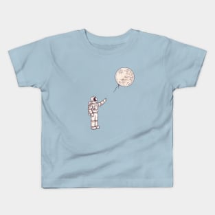 Astronaut with the Moon Kids T-Shirt